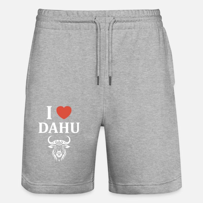 dahu - Short de jogging bio TRAINER Stanley/Stella unisexe - gris chiné