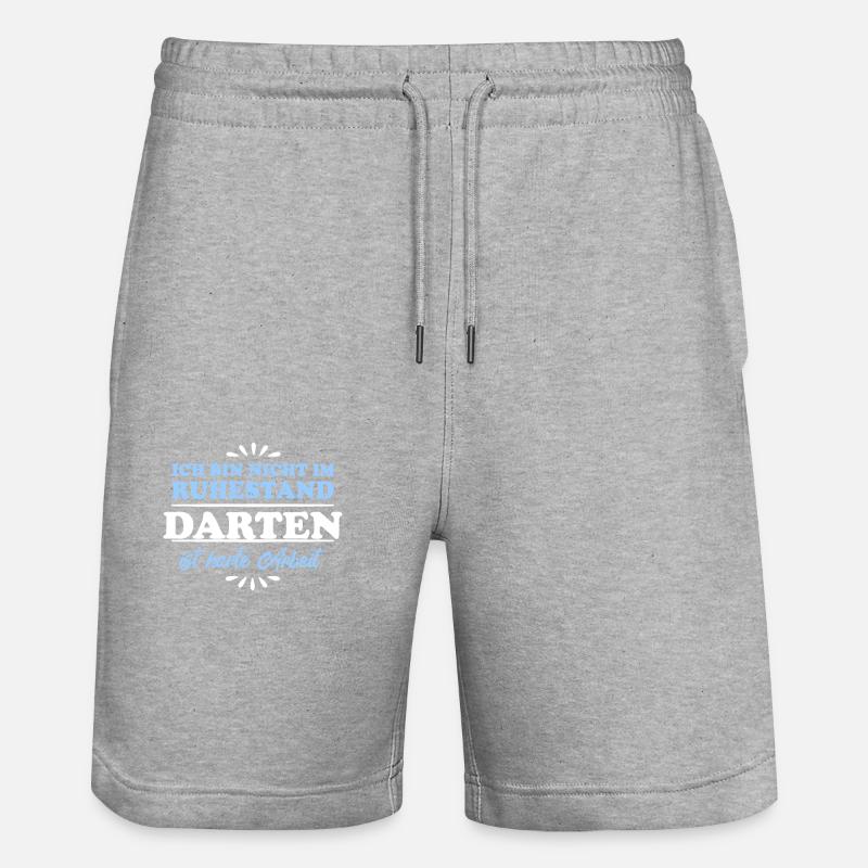 Retraité Retraité Dart - Short de jogging bio TRAINER Stanley/Stella unisexe - gris chiné