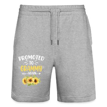 Promu Grammy Again Flower New Grammy - Short de jogging bio TRAINER Stanley/Stella unisexe - gris chiné - Devant - Nik (191cm) & Marisol (170cm)