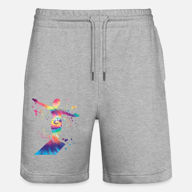 Turmspringen Synchronspringen Kunstspringen - Stanley/Stella Unisex Bio Joggingshorts Trainer  - Grau meliert