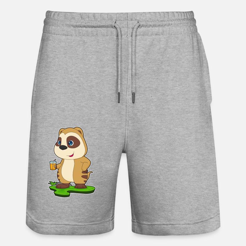 Erdmännchen Saft - Stanley/Stella Unisex Bio Joggingshorts Trainer  - Grau meliert