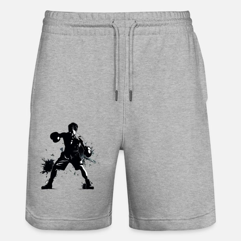 Boxe - Short de jogging bio TRAINER Stanley/Stella unisexe - gris chiné