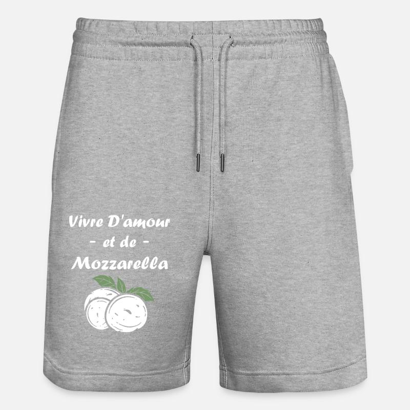 Humour mozzarella - Short de jogging bio TRAINER Stanley/Stella unisexe - gris chiné