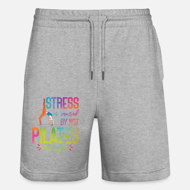 Instructeur de Pilates Enseignant - Short de jogging bio TRAINER Stanley/Stella unisexe - gris chiné