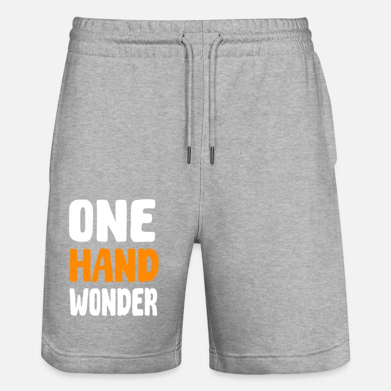 Amputé de la main - Short de jogging bio TRAINER Stanley/Stella unisexe - gris chiné