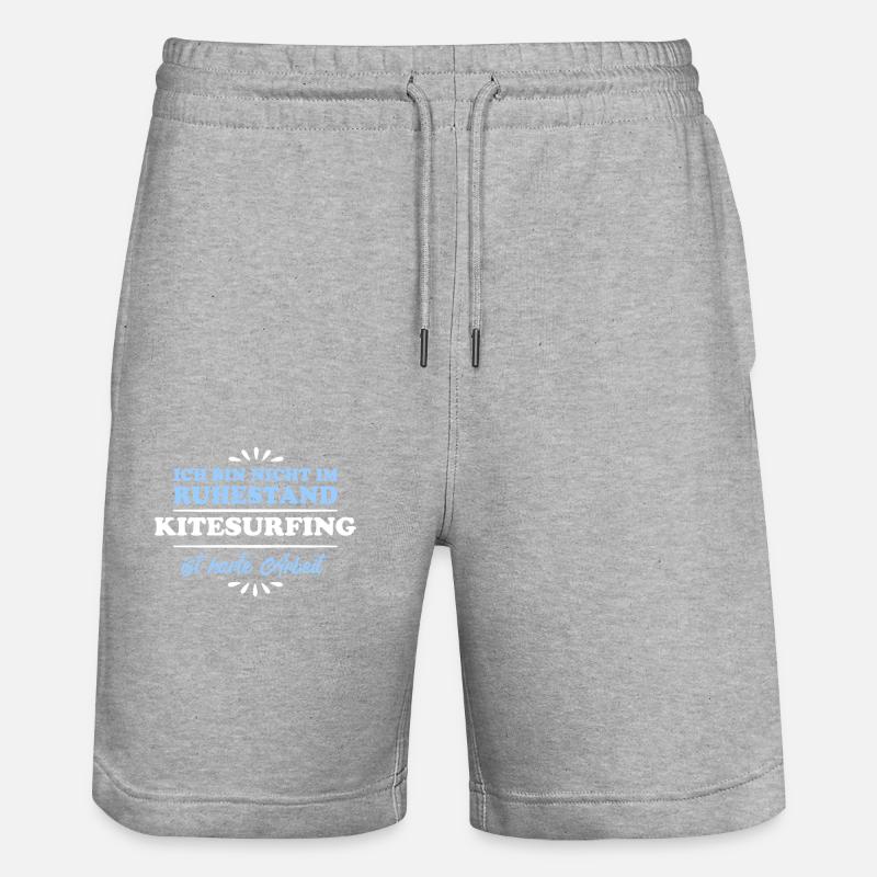 Retraité Retraité Kitesurf - Short de jogging bio TRAINER Stanley/Stella unisexe - gris chiné