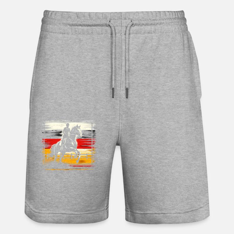 Germany Equestrian Competition Coach - Stanley/Stella Trainer Unisex Organic Jogging Shorts - heather grey