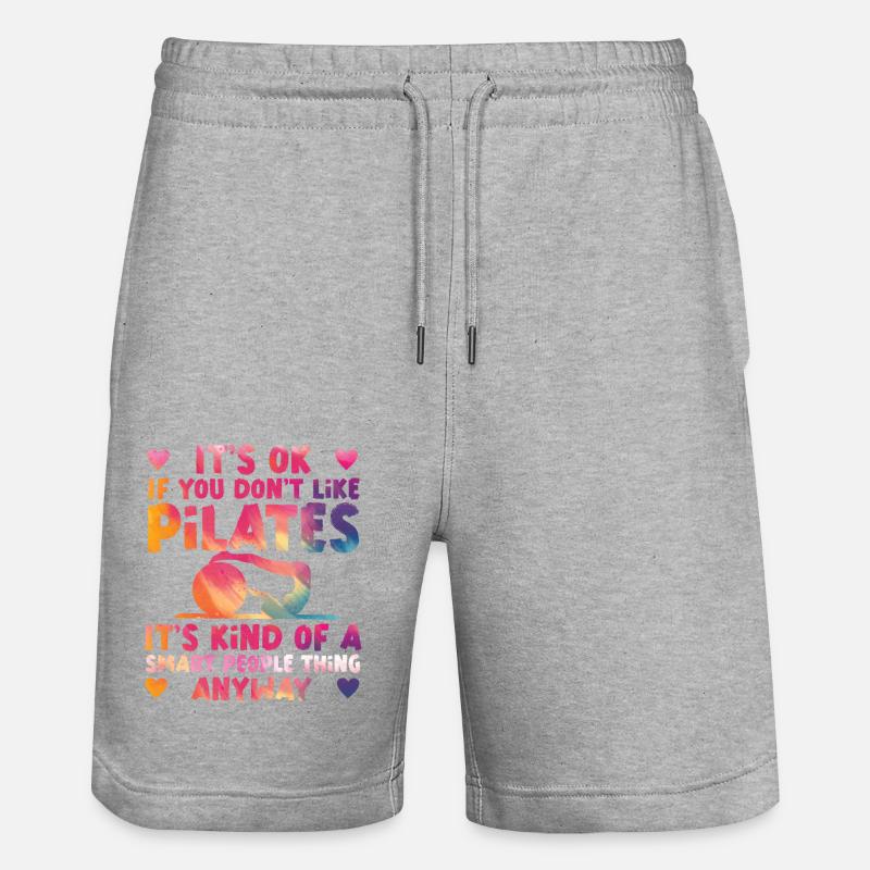 Pilates Instructor Teacher - Stanley/Stella Unisex Bio Joggingshorts Trainer  - Grau meliert