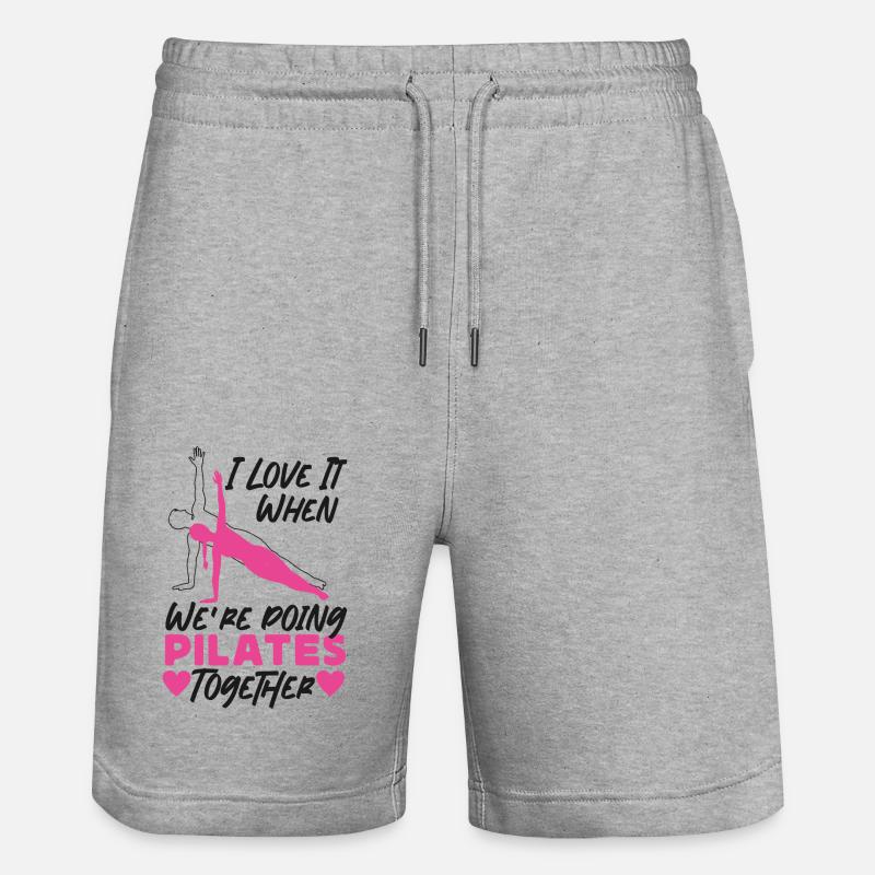 Instructeur de Pilates Professeur Amis - Short de jogging bio TRAINER Stanley/Stella unisexe - gris chiné