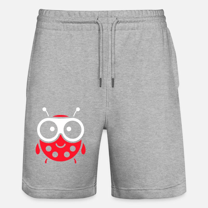 Petite coccinelle - Short de jogging bio TRAINER Stanley/Stella unisexe - gris chiné