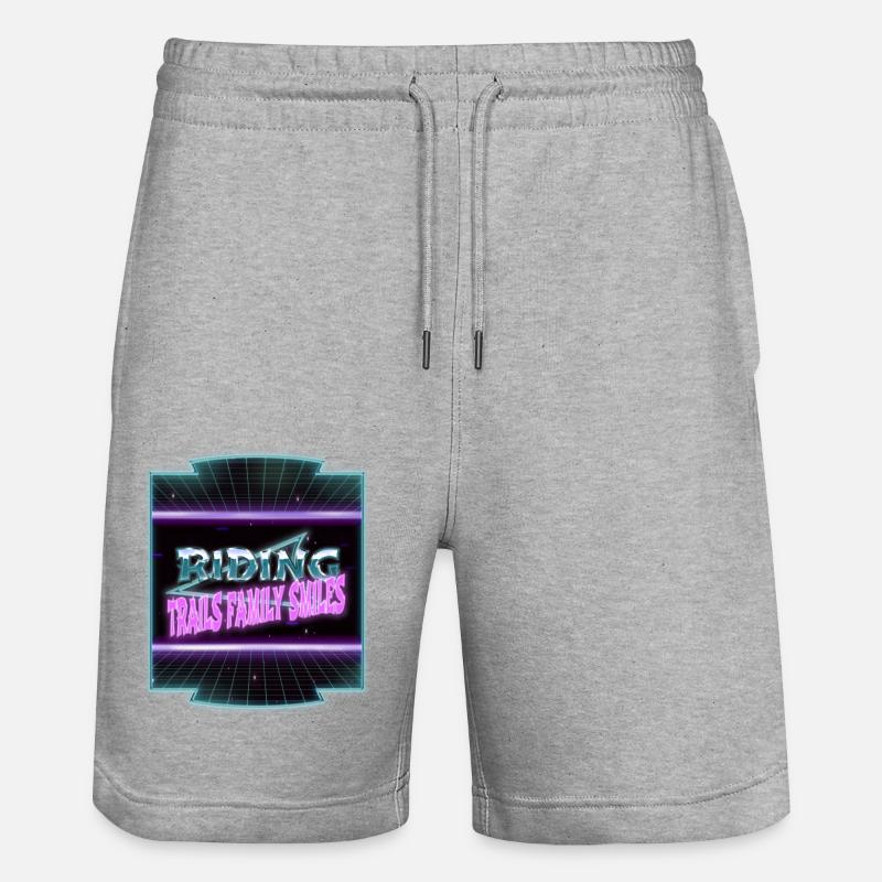 Techniques d’équitation Idées actuelles - Short de jogging bio TRAINER Stanley/Stella unisexe - gris chiné