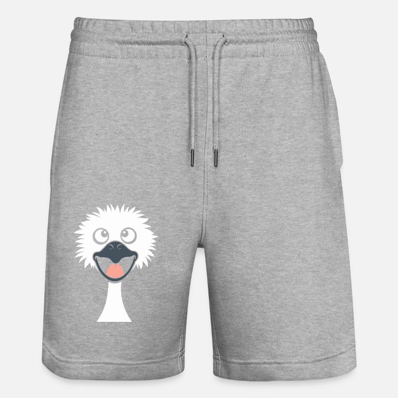 autruche - Short de jogging bio TRAINER Stanley/Stella unisexe - gris chiné