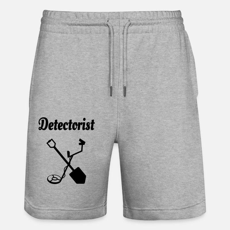 Détecteur de métaux - Short de jogging bio TRAINER Stanley/Stella unisexe - gris chiné