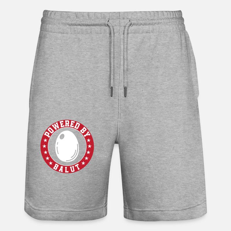 Propulsé par Balut - Short de jogging bio TRAINER Stanley/Stella unisexe - gris chiné