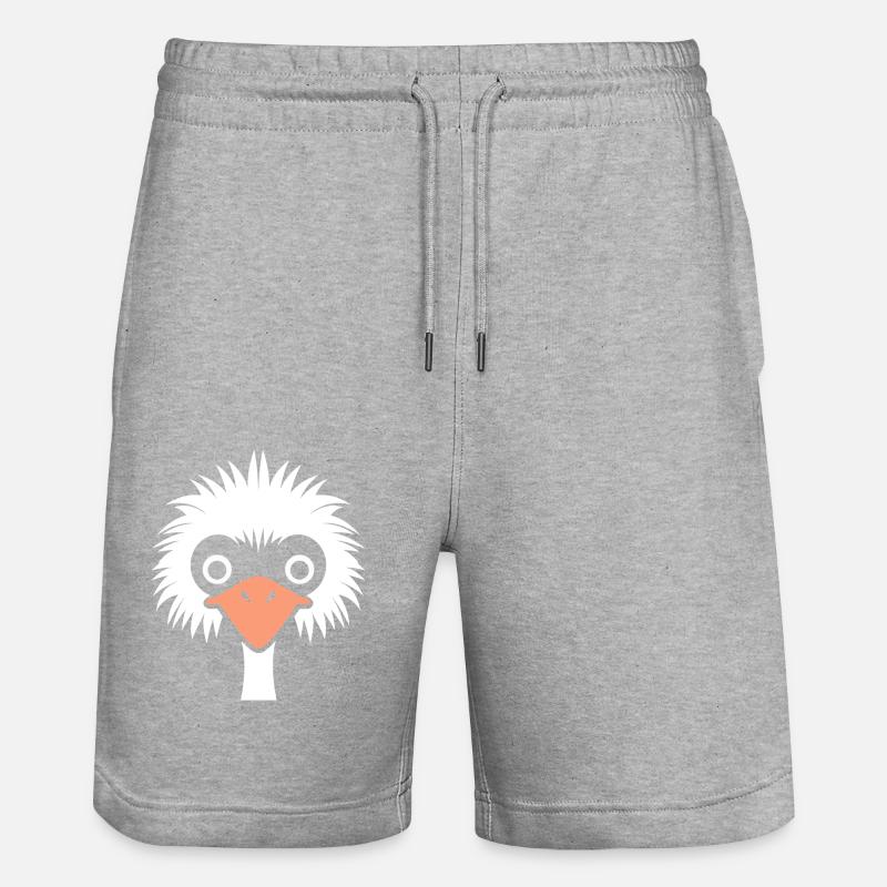 autruche - Short de jogging bio TRAINER Stanley/Stella unisexe - gris chiné