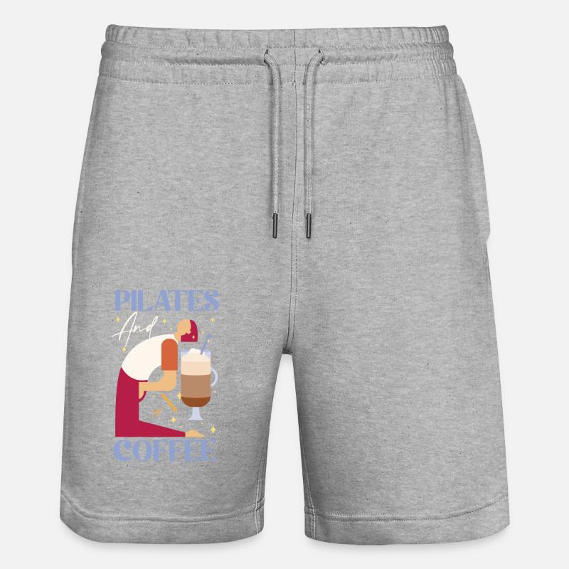 Instructeur de Pilates Professeur Café - Short de jogging bio TRAINER Stanley/Stella unisexe - gris chiné