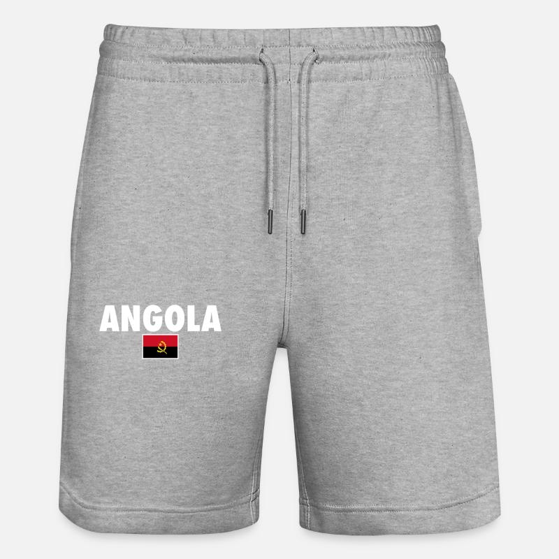 Angola Drapeau angolais Angola - Short de jogging bio TRAINER Stanley/Stella unisexe - gris chiné