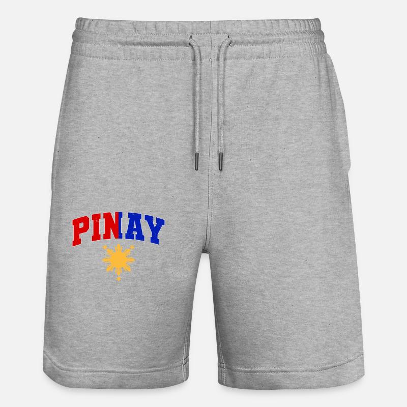 Philippines – Pinay - Short de jogging bio TRAINER Stanley/Stella unisexe - gris chiné