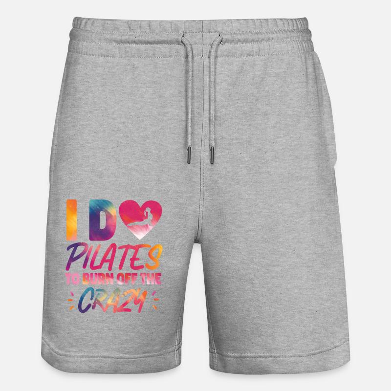 Pilates Instructor Teacher - Stanley/Stella Unisex Bio Joggingshorts Trainer  - Grau meliert