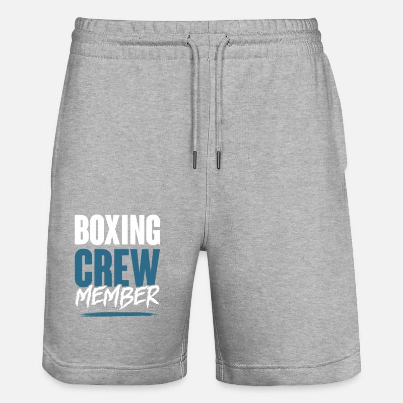 Équipe de boxe - Short de jogging bio TRAINER Stanley/Stella unisexe - gris chiné