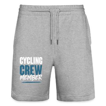 Cycling Crew - Stanley/Stella Unisex Bio Joggingshorts Trainer  - Grau meliert - Vorne - Nik (191cm) & Marisol (170cm)