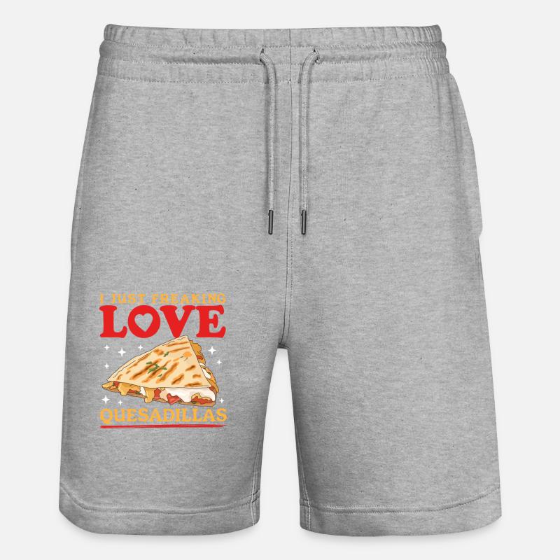 Quesadilla Tortilla Quesadillas Cadeau - Short de jogging bio TRAINER Stanley/Stella unisexe - gris chiné