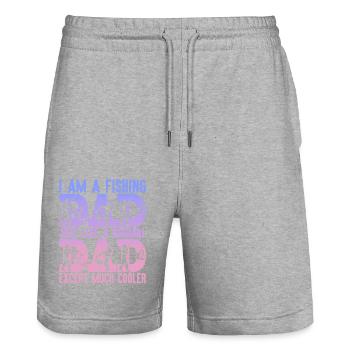 fish, fish, fishing, lake, sea, fishing, fauna, exotic - Stanley/Stella Trainer Unisex Organic Jogging Shorts - heather grey - Front - Nik (191cm) & Marisol (170cm)