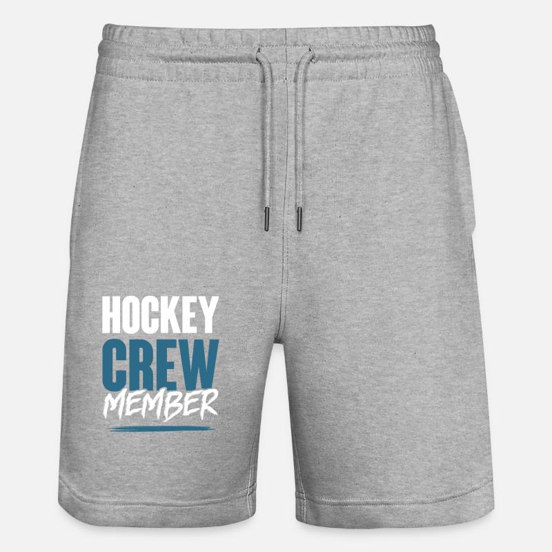 Équipe de hockey - Short de jogging bio TRAINER Stanley/Stella unisexe - gris chiné