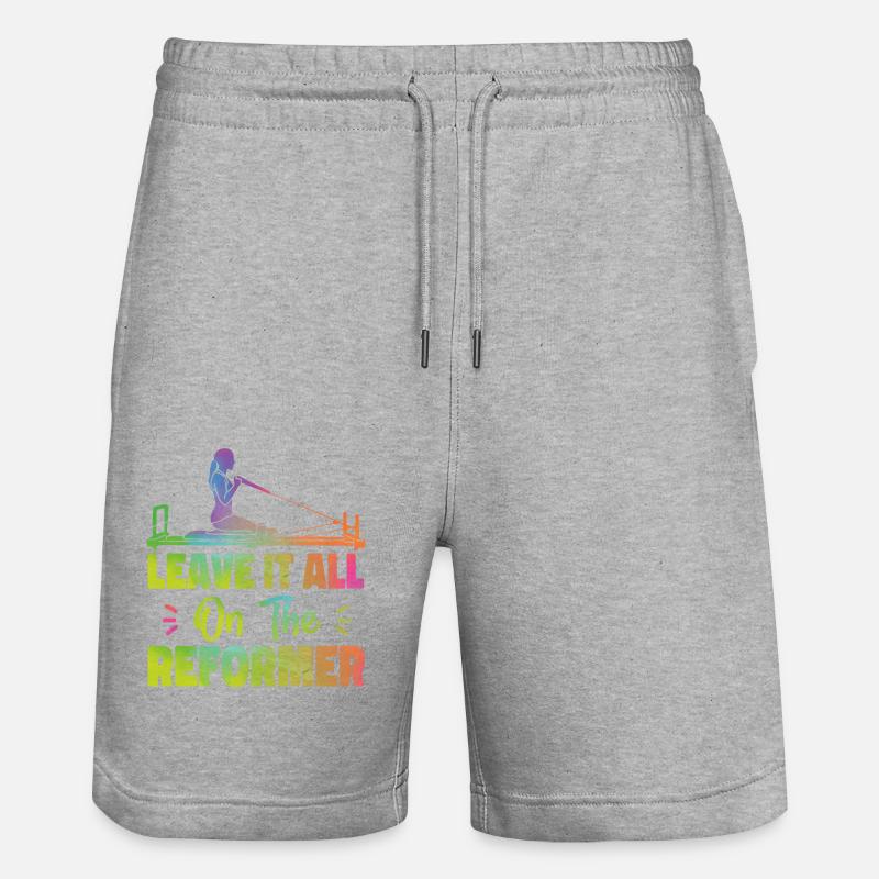 Instructeur de Pilates Enseignant - Short de jogging bio TRAINER Stanley/Stella unisexe - gris chiné