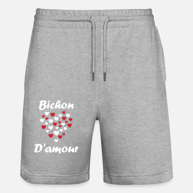 Bichon - Short de jogging bio TRAINER Stanley/Stella unisexe - gris chiné