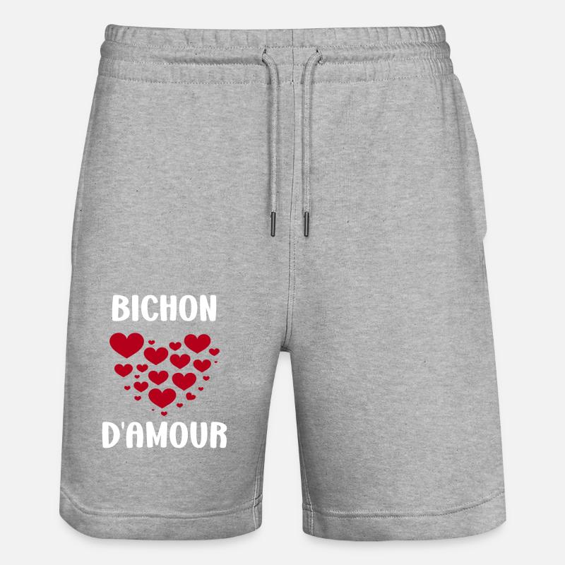 Bichon - Short de jogging bio TRAINER Stanley/Stella unisexe - gris chiné
