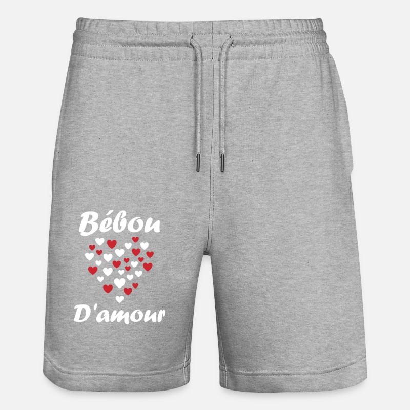 Bébou - Short de jogging bio TRAINER Stanley/Stella unisexe - gris chiné