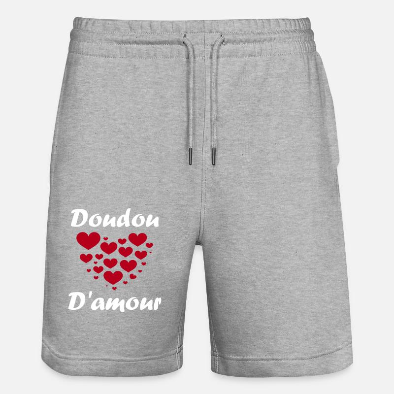 Doudou - Short de jogging bio TRAINER Stanley/Stella unisexe - gris chiné