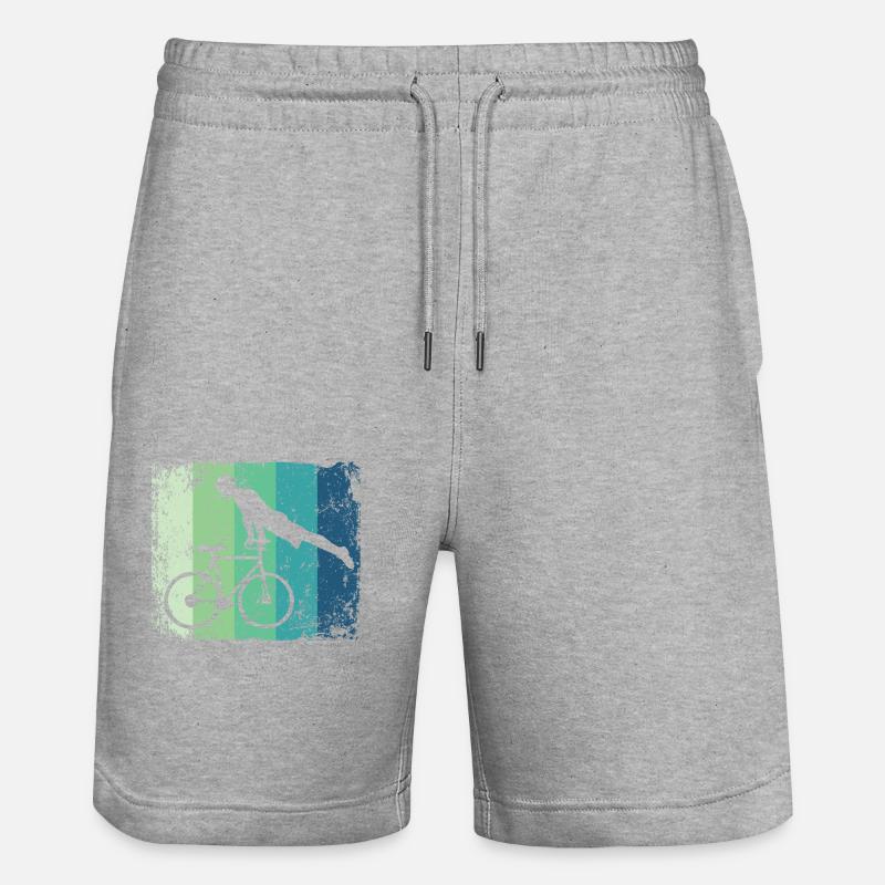 Kunstradfahren Kunstradfahrer - Stanley/Stella Unisex Bio Joggingshorts Trainer  - Grau meliert