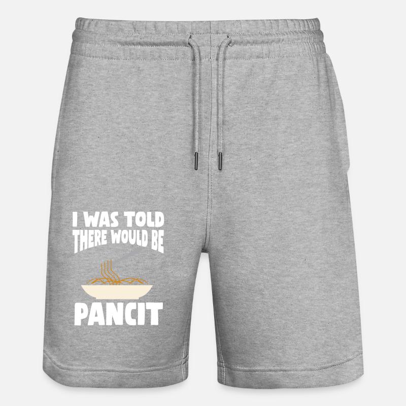 Pancit - Cuisine philippine - Short de jogging bio TRAINER Stanley/Stella unisexe - gris chiné