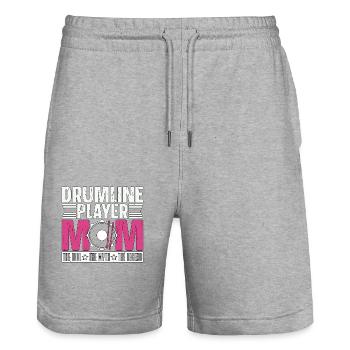 Drumline Player Mom The Idol The Marching Band - Stanley/Stella Trainer Unisex Organic Jogging Shorts - heather grey - Front - Nik (191cm) & Marisol (170cm)