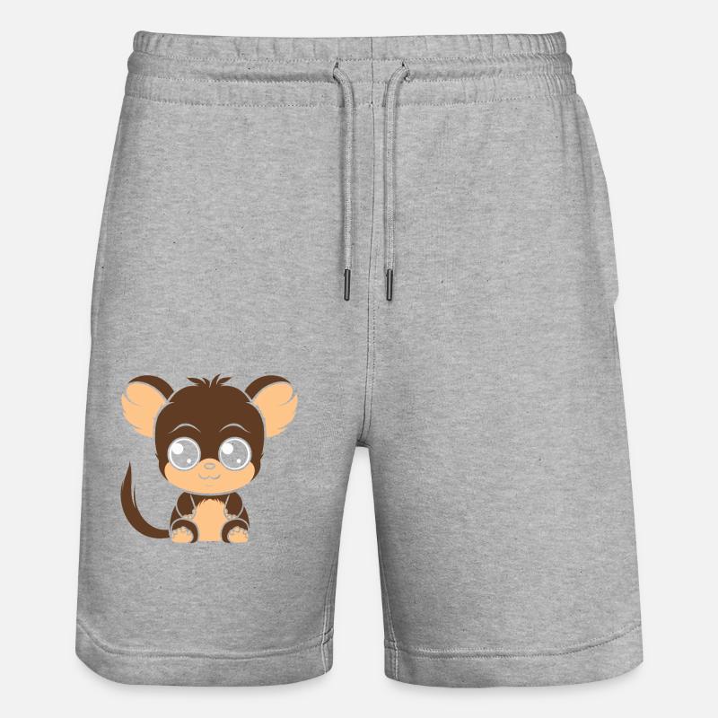 Tarsier - Short de jogging bio TRAINER Stanley/Stella unisexe - gris chiné