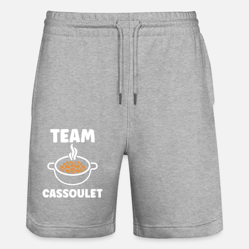 Humour cassoulet - Short de jogging bio TRAINER Stanley/Stella unisexe - gris chiné