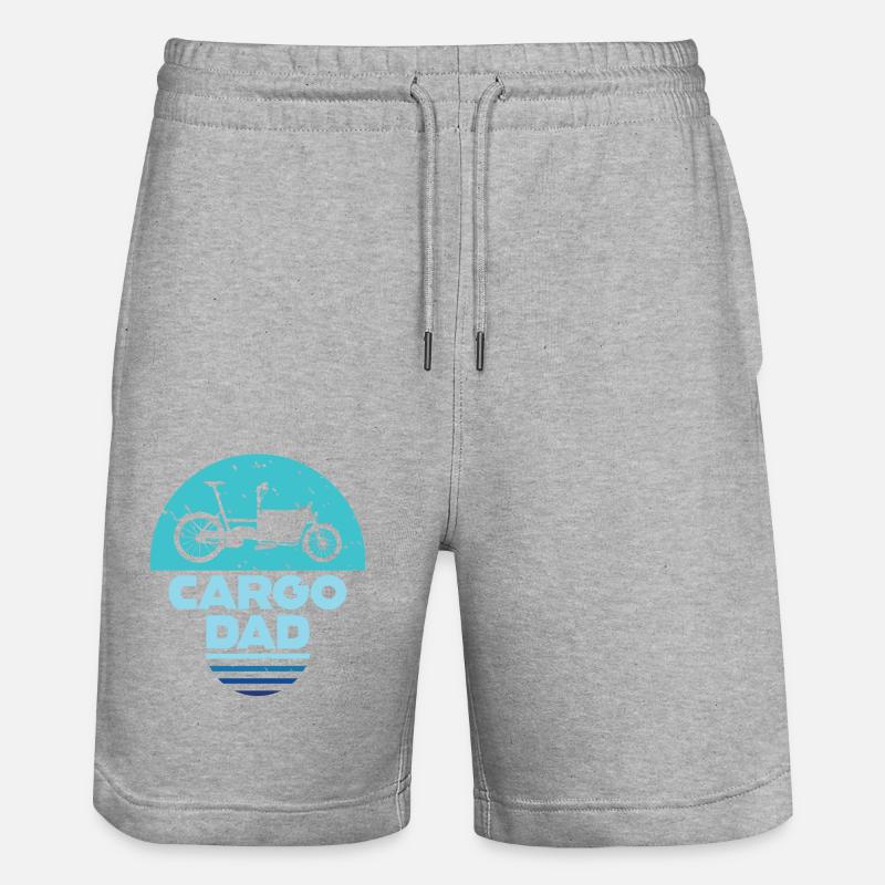 Cargo Dad Vélo Cargo Cargobike - Short de jogging bio TRAINER Stanley/Stella unisexe - gris chiné