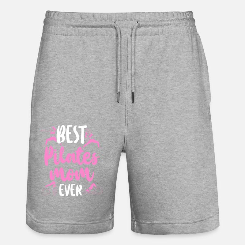Instructeur de Pilates Professeur Maman - Short de jogging bio TRAINER Stanley/Stella unisexe - gris chiné