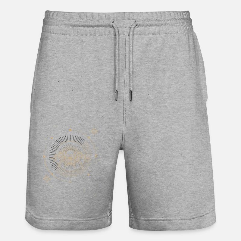 Araignée Céleste Mystère et Élégance - Short de jogging bio TRAINER Stanley/Stella unisexe - gris chiné