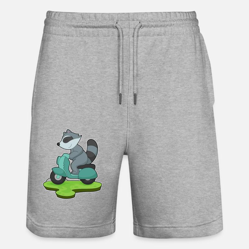 Moto raton laveur - Short de jogging bio TRAINER Stanley/Stella unisexe - gris chiné