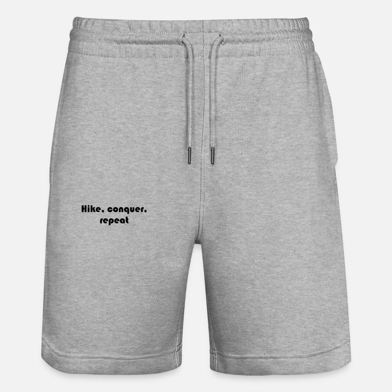 Wandern - Randonner, conquérir, répéter - Short de jogging bio TRAINER Stanley/Stella unisexe - gris chiné