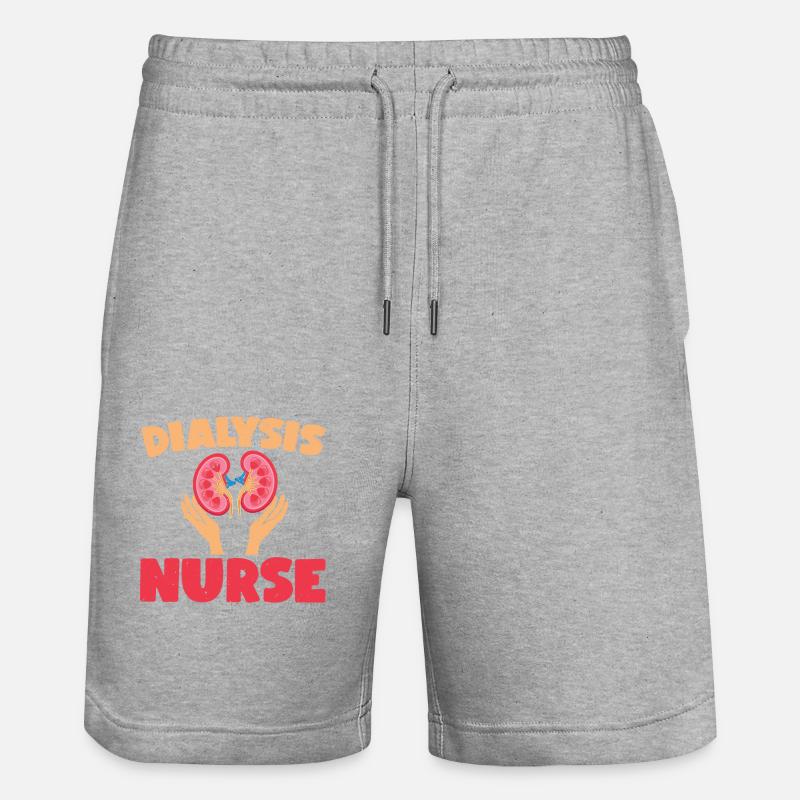 Infermiere per dialisi - Pantaloncini da jogger ecologici unisex Trainer di Stanley/Stella - grigio melange
