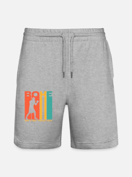 Boxning föddes 1865. Boxning Fight Fans - Ekologiska joggingshorts Trainer unisex från Stanley/Stella - gråmelerad