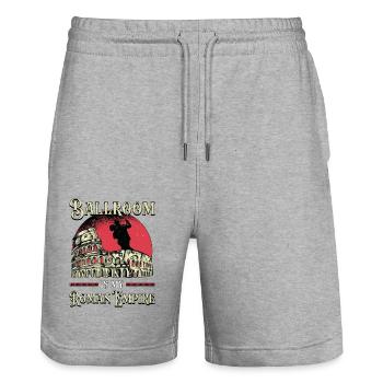 Ballroom Dance Ballroom Is My Roman Empire Dancing - Stanley/Stella Trainer Unisex Organic Jogging Shorts - heather grey - Front - Nik (191cm) & Marisol (170cm)