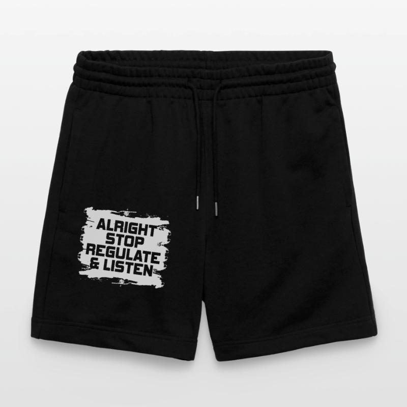 Arrêtez de réguler et d’écouter Enseignant Short de jogging bio TRAINER Stanley/Stella unisexe
