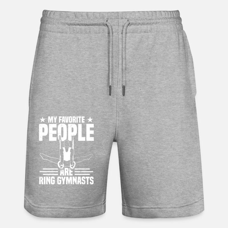 Ringturnen 8 - Stanley/Stella Unisex Bio Joggingshorts Trainer  - Grau meliert
