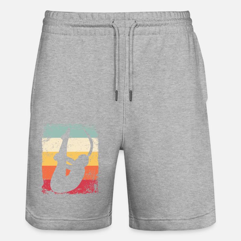 Synchronisierter Wassertaucher High Diver - Stanley/Stella Unisex Bio Joggingshorts Trainer  - Grau meliert
