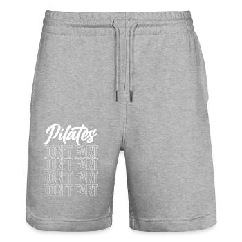 Pilates Instructor Teacher Pilates - Stanley/Stella Unisex Bio Joggingshorts Trainer  - Grau meliert - Vorne - Nik (191cm) & Marisol (170cm)